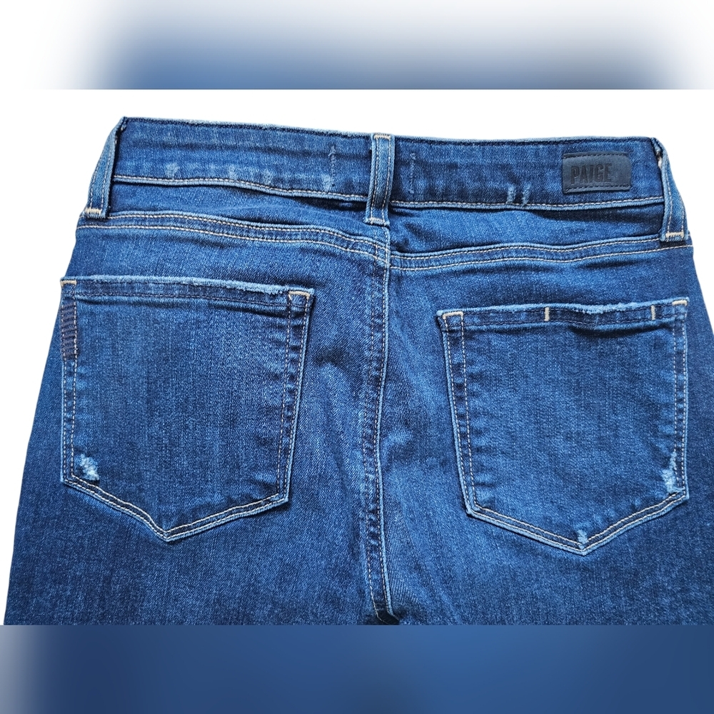 Paige "Verdugo Ankle" Jeans with manufacturers distressed marks, size 28 - Picture 5 of 10